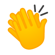 Emoji 👏 Mani Che Applaudono su Google Android 9.0.