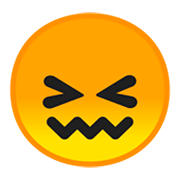 😖 Emoji verwirrtes Gesicht Google Android 9.0.