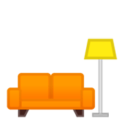 🛋️ Emoji Sofa und Lampe Google Android 9.0.