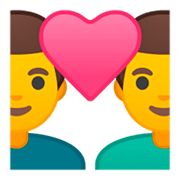 👨‍❤️‍👨 Emoji Liebespaar: Mann, Mann Google Android 9.0.
