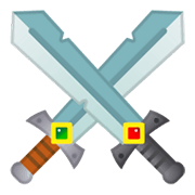 ⚔️ Emoji Espadas Cruzadas na Google Android 9.0.