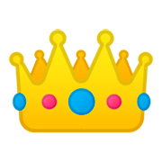 Emoji 👑 Corona su Google Android 9.0.