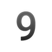 9️ Emoji Número nueve en Google Android 9.0.