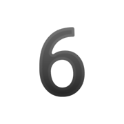Émoji 6️ Chiffre six sur Google Android 9.0.