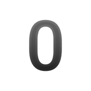 Emoji 0️ Cifra zero su Google Android 9.0.