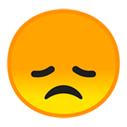 😞 Emoji Rosto Desapontado na Google Android 9.0.