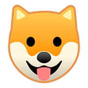 🐶 Emoji Rosto De Cachorro na Google Android 9.0.
