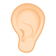 Emoji 👂🏻 Orecchio: Carnagione Chiara su Google Android 9.0.