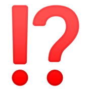 Emoji ⁉️ Punto Esclamativo E Interrogativo su Google Android 9.0.