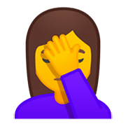 🤦 Emoji sich an den Kopf fassende Person Google Android 9.0.