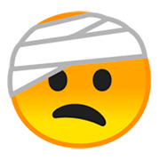 Emoji 🤕 Faccina Bendata su Google Android 9.0.