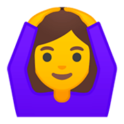 🙆 Emoji Persona Haciendo El Gesto De «de Acuerdo» en Google Android 9.0.