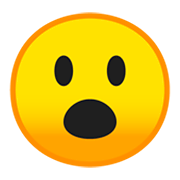 😮 Emoji Gesicht mit offenem Mund Google Android 9.0.