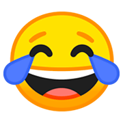 Emoji 😂 Faccina Con Lacrime Di Gioia su Google Android 9.0.