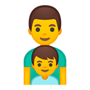 Émoji 👨‍👦 Famille : Homme Et Garçon sur Google Android 9.0.