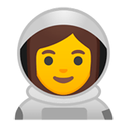 👩‍🚀 Emoji Astronauta Mulher na Google Android 9.0.