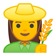 Emoji 👩‍🌾 Contadina su Google Android 9.0.