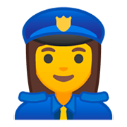 Emoji 👮‍♀️ Poliziotta su Google Android 9.0.