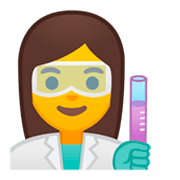 Émoji 👩‍🔬 Scientifique Femme sur Google Android 9.0.