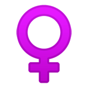 Emoji ♀️ Simbolo Genere Femminile su Google Android 9.0.