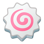 Emoji 🍥 Tortino Di Pesce A Spirale su Google Android 9.0.