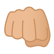 Emoji 👊🏼 Pugno Chiuso: Carnagione Abbastanza Chiara su Google Android 9.0.