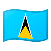 🇱🇨 Emoji Bandera: Santa Lucía en Google Android 9.0.
