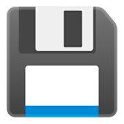 Emoji 💾 Floppy Disc su Google Android 9.0.