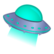 Emoji 🛸 Disco Volante su Google Android 9.0.