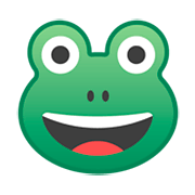 🐸 Emoji Rosto De Sapo na Google Android 9.0.