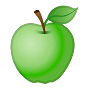 Emoji 🍏 Mela Verde su Google Android 9.0.
