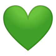 Emoji 💚 Cuore Verde su Google Android 9.0.