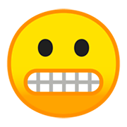 😬 Emoji Grimassen schneidendes Gesicht Google Android 9.0.