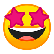 🤩 Emoji Rosto Com Olhar Maravilhado na Google Android 9.0.