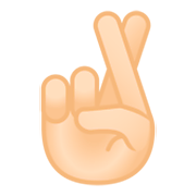 🤞🏻 Emoji Dedos Cruzados: Pele Clara na Google Android 9.0.
