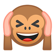 🙉 Emoji sich die Ohren zuhaltendes Affengesicht Google Android 9.0.