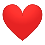 ❤️ Emoji Corazón Rojo en Google Android 9.0.