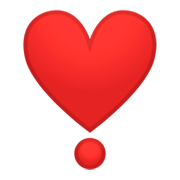 ❣️ Emoji Exclamación De Corazón en Google Android 9.0.