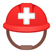 Emoji ⛑️ Elmetto Con Croce Bianca su Google Android 9.0.