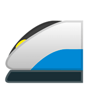 🚄 Emoji Hochgeschwindigkeitszug mit spitzer Nase Google Android 9.0.