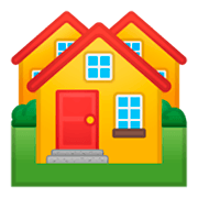 Émoji 🏘️ Maisons sur Google Android 9.0.