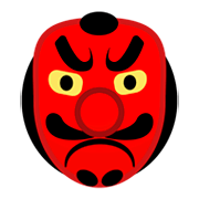 👺 Emoji Demonio Japonés Tengu en Google Android 9.0.