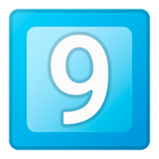 Emoji 9️⃣ Tasto: 9 su Google Android 9.0.