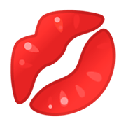 Émoji 💋 Trace De Rouge à Lèvres sur Google Android 9.0.