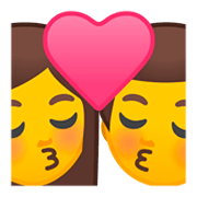 👩‍❤️‍💋‍👨 Emoji Beijo: Mulher E Homem na Google Android 9.0.
