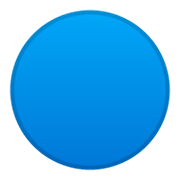 🔵 Emoji Círculo Azul Grande en Google Android 9.0.