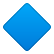 Emoji 🔷 Rombo Blu Grande su Google Android 9.0.