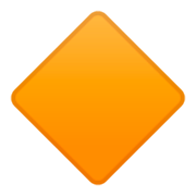 🔶 Emoji Rombo Naranja Grande en Google Android 9.0.