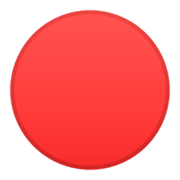 🔴 Emoji Círculo Rojo Grande en Google Android 9.0.