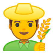 👨‍🌾 Emoji Fazendeiro na Google Android 9.0.